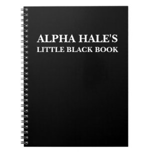 Petit livre noir d'Alpha Hale (personnalisable)