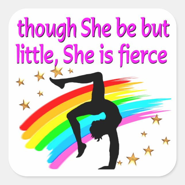 PETIT MAIS FIERCE CUSTOMISÉ GYMNAST STICKER (Devant)