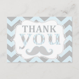 Petit Merci d'impression de Chevron de moustache
