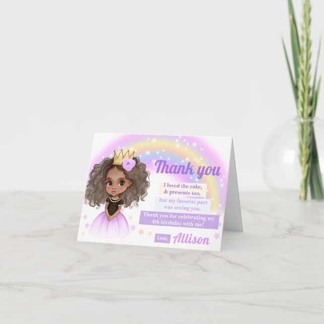 Petit mignon carte de remerciements d'anniversaire (Devant)