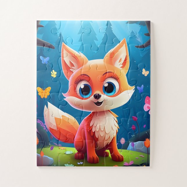 Petit mignon Fox Puzzle (Vertical)