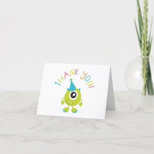 Petit Monster Carte de remerciements d'anniversair