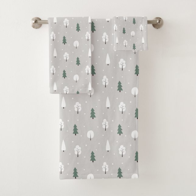Petit Motif hivernal et neige (En situation)