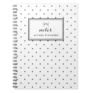 Petit Motif Pois Carnet personnalisé