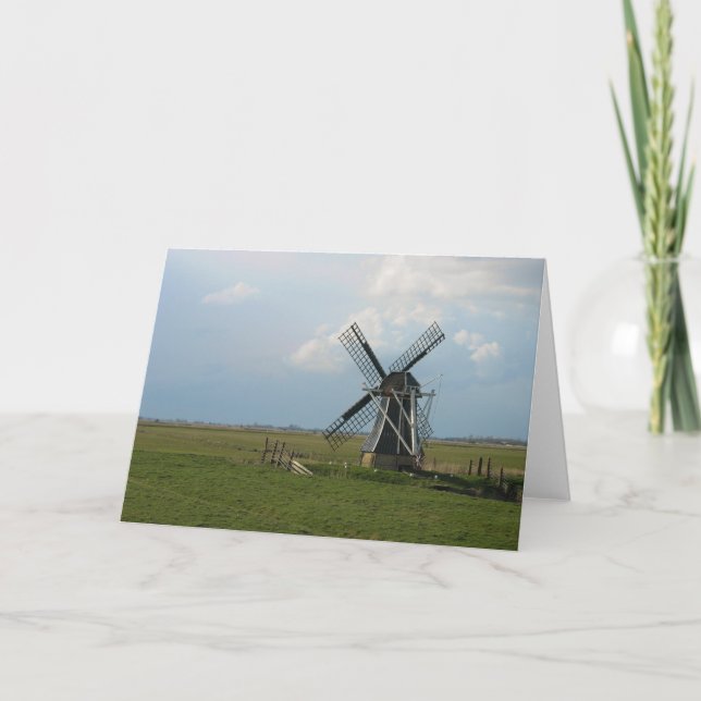 Petit moulin à vent néerlandais dans la carte de (Devant)