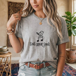 Petit Oiseau Citation T-Shirt Graphique Unisexe