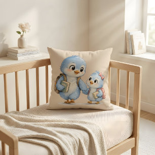 Petit Oiseau Frère Sœur Coussin de Lancer