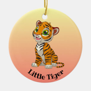 Petit ornement de design de tigre