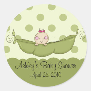 Petit Petit Pois doux Sticker Baby shower fille