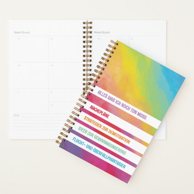 Petit planner ironique (Devant avec enveloppe)