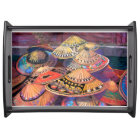 Petit plateau de service, noir de Casquettes thaïl