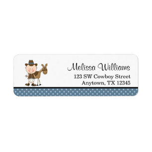 Petit pois de bleu de cowboy