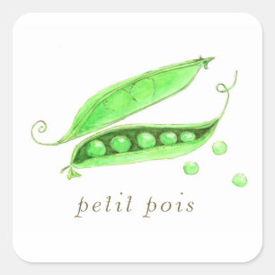 Petit Pois Square Sticker