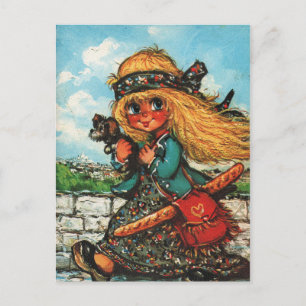 Petit Poulbot hippie Postcard