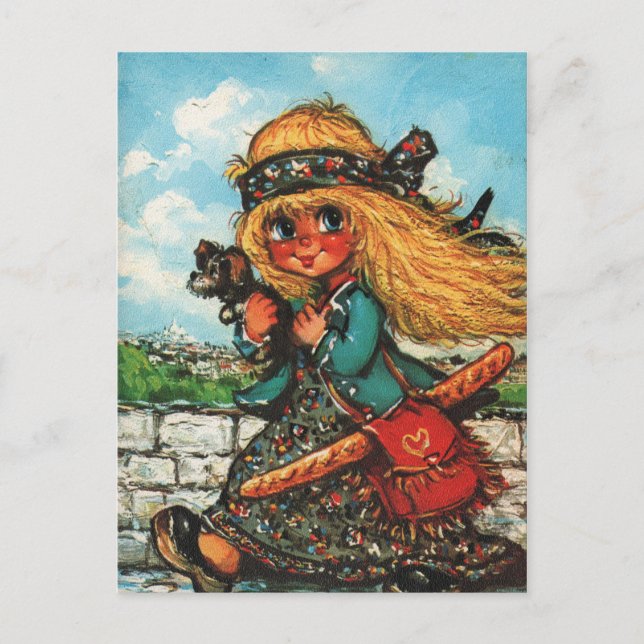 Petit Poulbot hippie Postcard (Front)