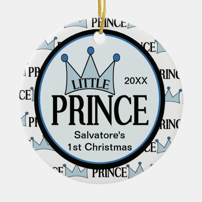 Petit Prince 1er Ornement de Noël (Devant)