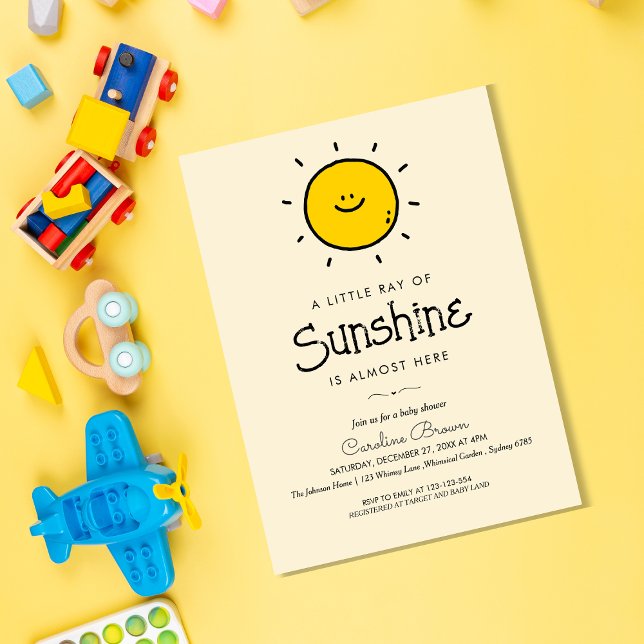 Petit rayon de soleil de Boho invitation Baby show (Créateur téléchargé)