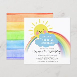 Petit Rayon De Soleil Invitation Anniversaire