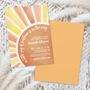 Petit Rayon De Soleil Invitation Pour Une Baby Sho