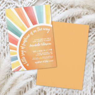 Petit Rayon De Soleil Invitation Pour Une Baby Sho