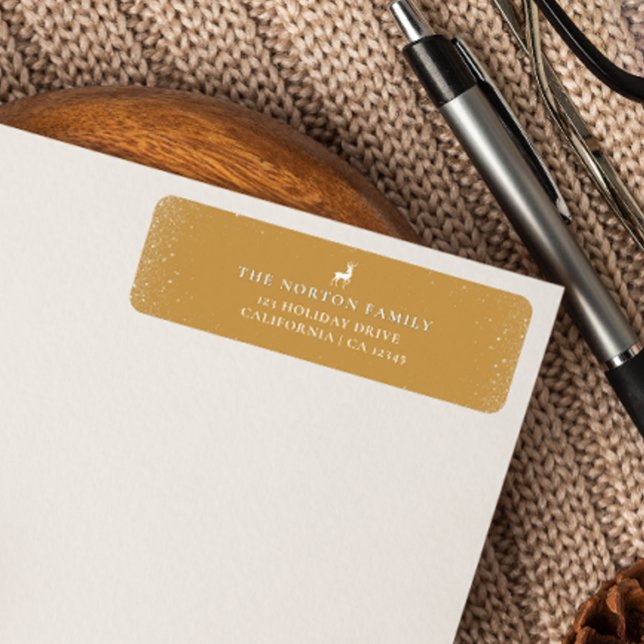 Petit renne Simple Snowflakes Ocher Christmas (Créateur téléchargé)