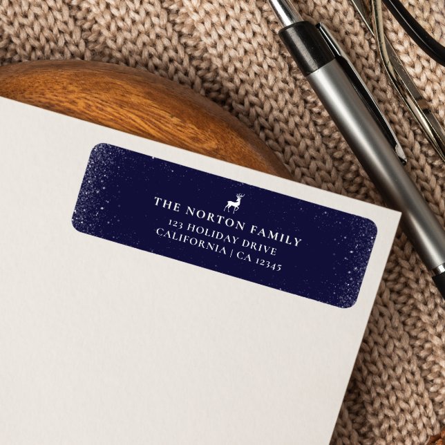 Petit renne Simples flocons de neige NAVY Noël (Créateur téléchargé)
