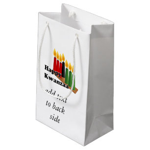 Petit Sac Cadeau 12-26 Heureux Kwanzaa