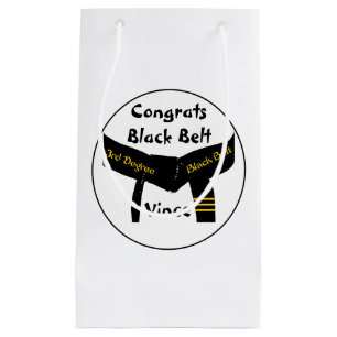 Petit Sac Cadeau 3èmes félicitations de ceinture noire de degré
