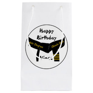 Petit Sac Cadeau 4ème anniversaire de ceinture noire de degré