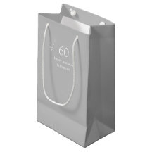 60e anniversaire Gray personnalisé