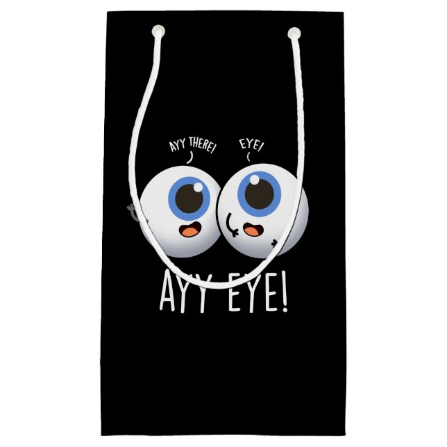 Petit Sac Cadeau Aay Eye Funny AI Pun Dark BG (Devant)