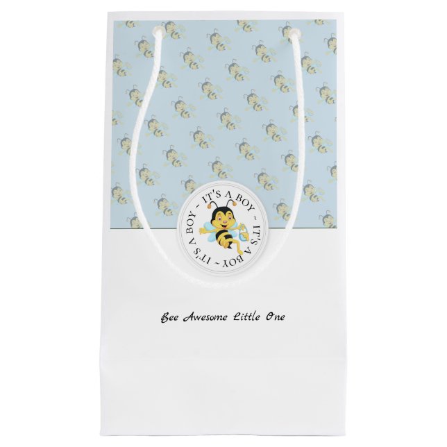 Petit Sac Cadeau Abee Bébé Garçon génial | Monogramme personnalisé (Devant)