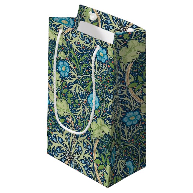 Petit Sac Cadeau Algues, William Morris (Devant Angle)