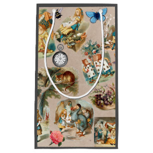 Petit Sac Cadeau Alice à Wonderland Cheshire Cat Characters