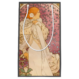 Petit Sac Cadeau Alphonse Mucha La Dame Aux Camelias : Art Nouveau