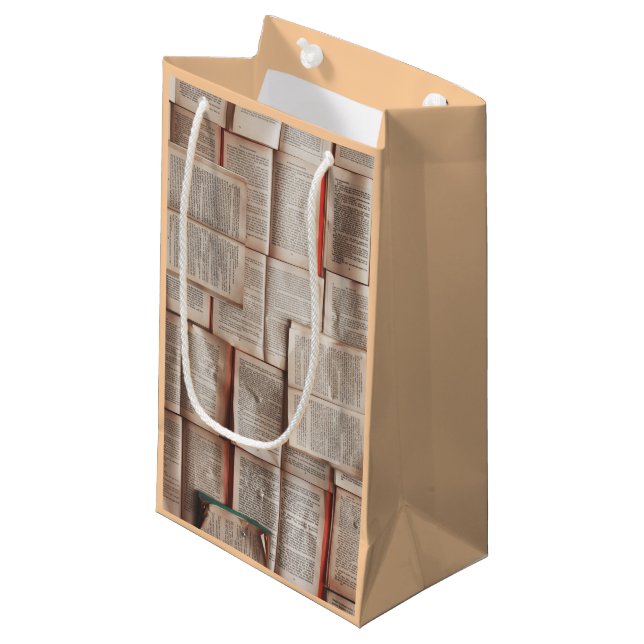 Petit Sac Cadeau Amateurs de livres (Devant Angle)