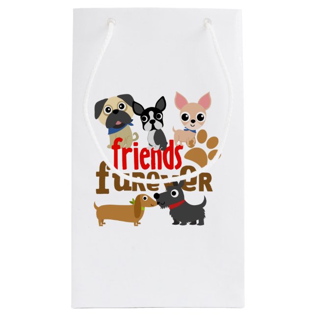 Petit Sac Cadeau Amis Chiens Furever Chiens Chiens Chiens Chiens Ch (Dos)