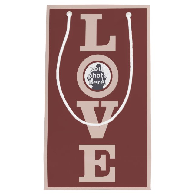 Petit Sac Cadeau AMOUR avec VOS valises faites sur commande de (Devant)