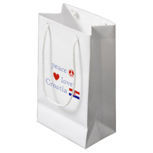 Petit Sac Cadeau Amour et la Croatie de paix
