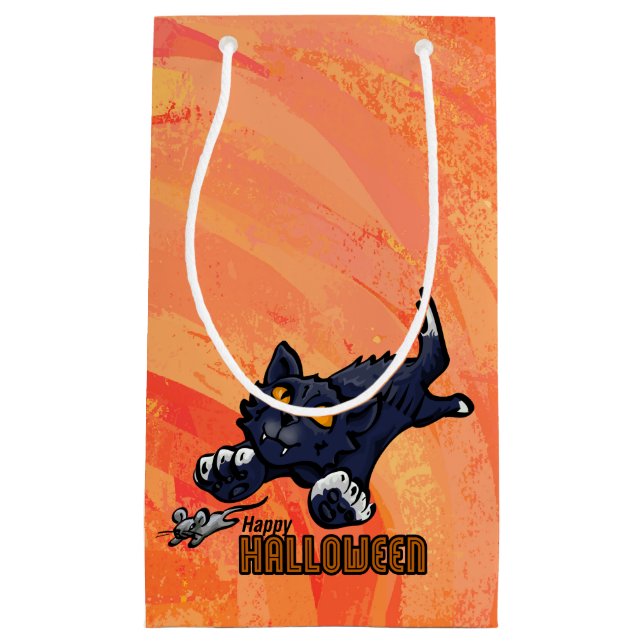 Petit Sac Cadeau Animaux éffrayants Chat et souris (Devant)