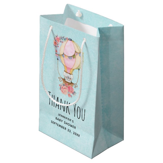 Petit Sac Cadeau Aquarelle à air chaud (Devant Angle)