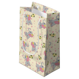 Petit Sac Cadeau Aquarelle d'Aiguille douce Petit Arachide Florale