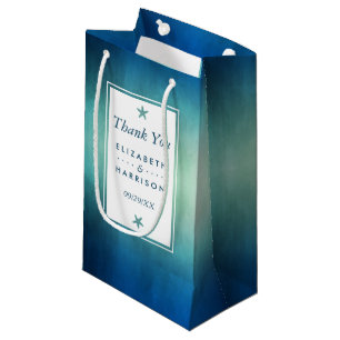 Petit Sac Cadeau Aquarelle Océan Starfish Plage Mariage Faveur