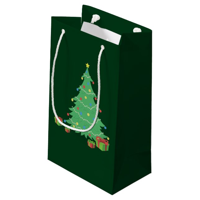 Petit Sac Cadeau Arbre de Noël (Dos Angle)