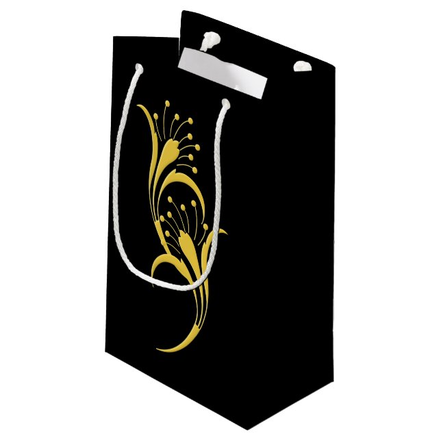 Petit Sac Cadeau Art Nouveau Floral (Dos Angle)