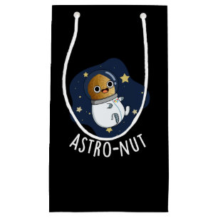 Petit Sac Cadeau Astro-nut Funny Nut Astronaut Pun Dark BG