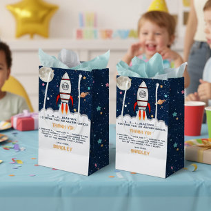Petit Sac Cadeau Astronaut Rocket Espace extra-atmosphérique 1er an