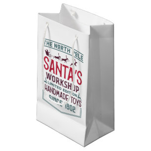 Petit Sac Cadeau Atelier de Père Noël du Pôle Nord