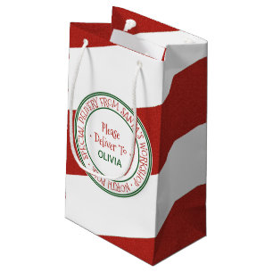 Petit Sac Cadeau Atelier père Noël Noël