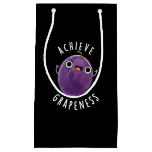 Petit Sac Cadeau Atteindre la graphique drôle Positive Grape Pun Da